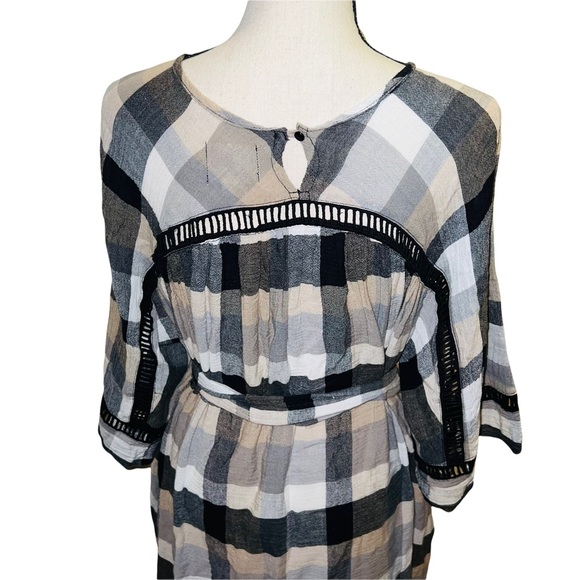 Anthropologie Maeve | Plaid Kimono Tunic Dress - Picture 10 of 14